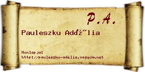 Pauleszku Adélia névjegykártya